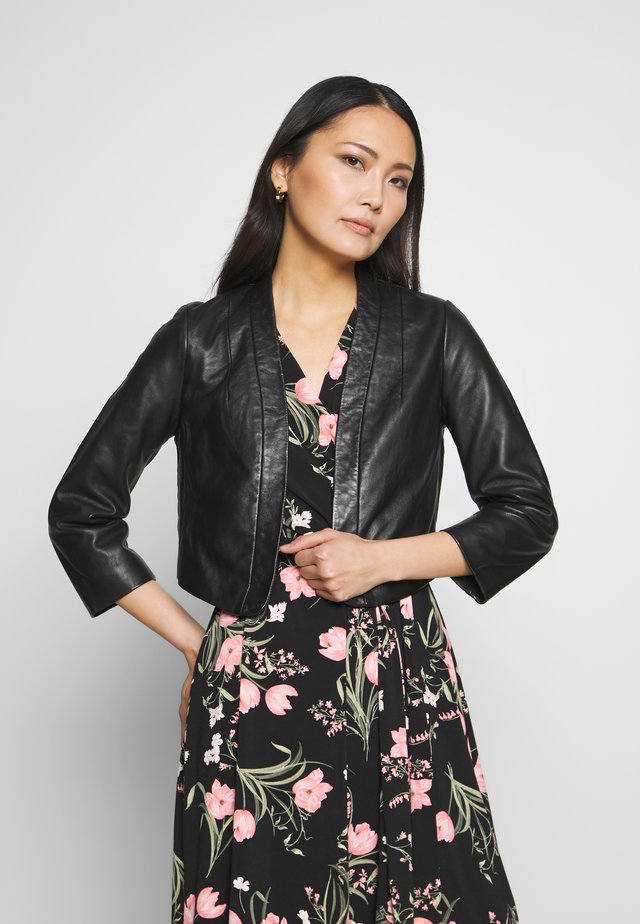 CENORA - Leather jacket - noir