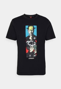 T-shirt estampada - black