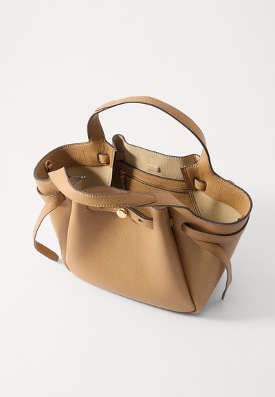 Tory Burch ROMY PEBBLED SATCHEL - Rokassoma - tiramisu