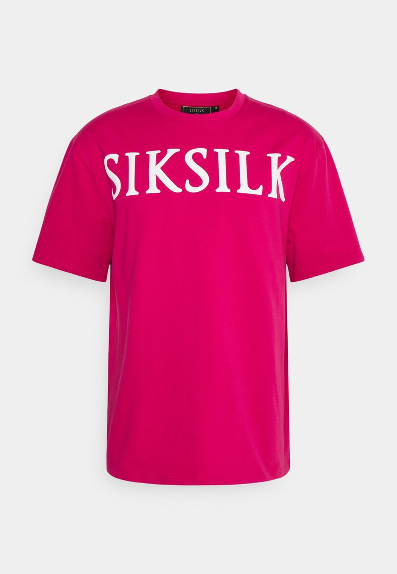 Herren T-Shirts basic | SIKSILK DROP SHOULDER RELAXED FIT TEE T-Shirt print pink - LS52696 Herren T-Shirts basic | SIKSILK DROP SHOULDER RELAXED FIT TEE T-Shirt print pink - LS52696