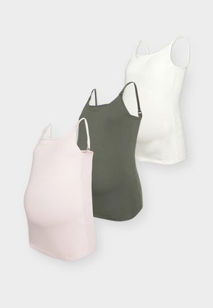 MAMA 3 PACK NURSING-FRIENDLY - Débardeur - 19-0405tcx beluga , 12- 4302tcx vaporous gray, 15-1905tcx burnished lilac