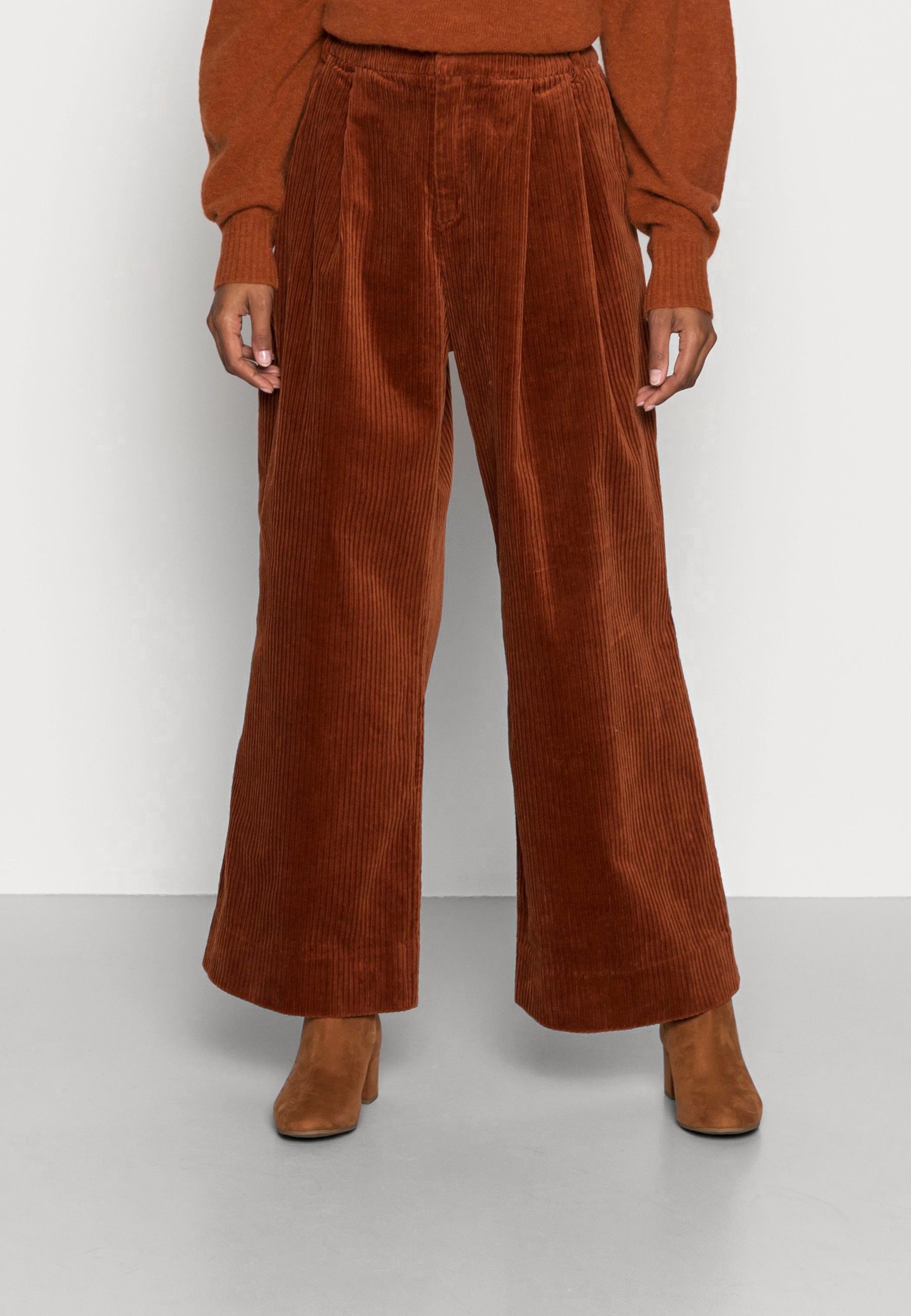Noa Noa ORGANIC CORDUROY - Broek - ginger bread/Bruin - Zalando.nl