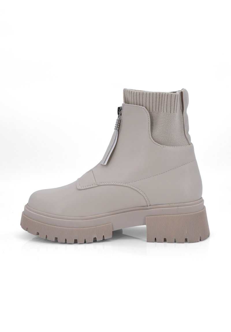 Day Vine - WORKER - Bottines à plateau - beige, Agrandir