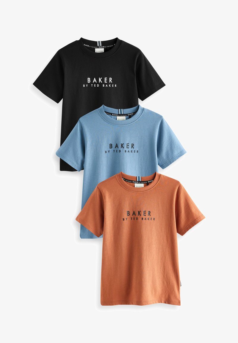 Baker by Ted Baker 3 PACK - Apdrukāts T-krekls - blue black blue rust