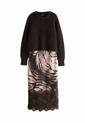 REGULAR FIT - Sarafanas - chocolate brown animal print