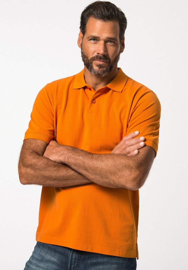 JP1880 GROSSE GRÖSSEN BIS 8XL KNOPFLEISTE - Polotričko - dark orange