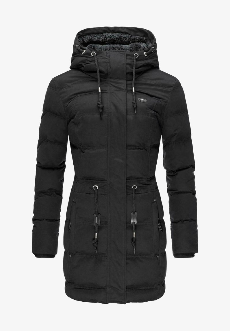 Ragwear ASHANI PUFFY - Ziemas mētelis - black