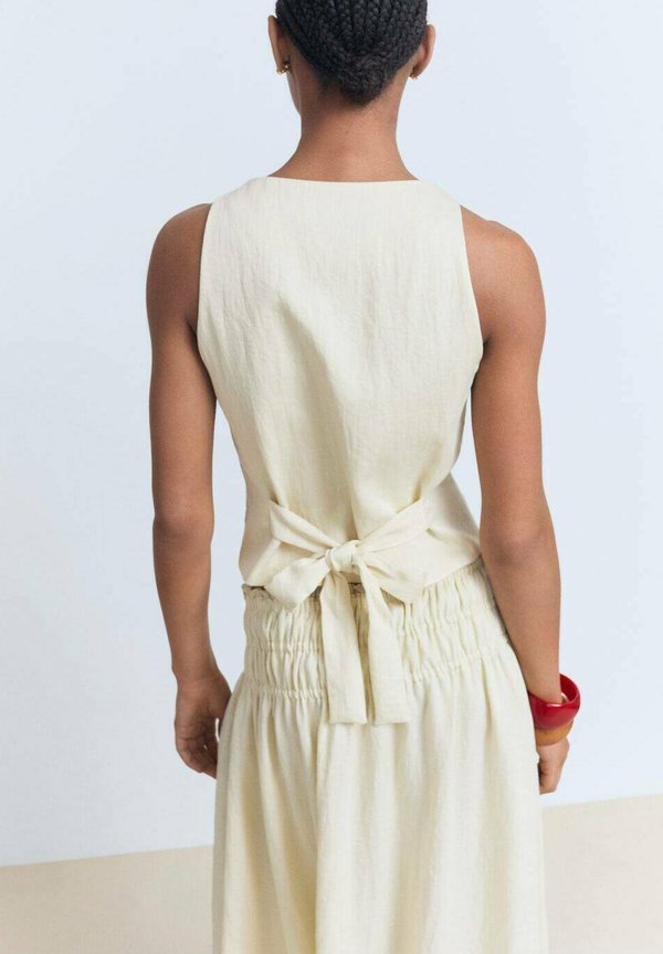 BOW BACK - Waistcoat - beige4