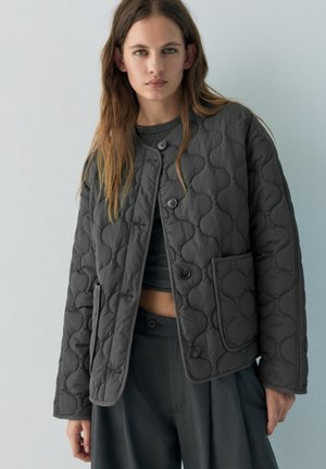 PULL&BEAR PADDED - Jachetă subțire - dark grey