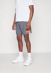 Under Armour TECH UTILITY - Športne kratke hlače - castlerock/fire/white