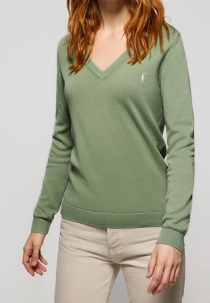 Strickpullover - green