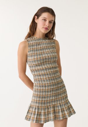 CHECKED - Robe de jour - mottled brown