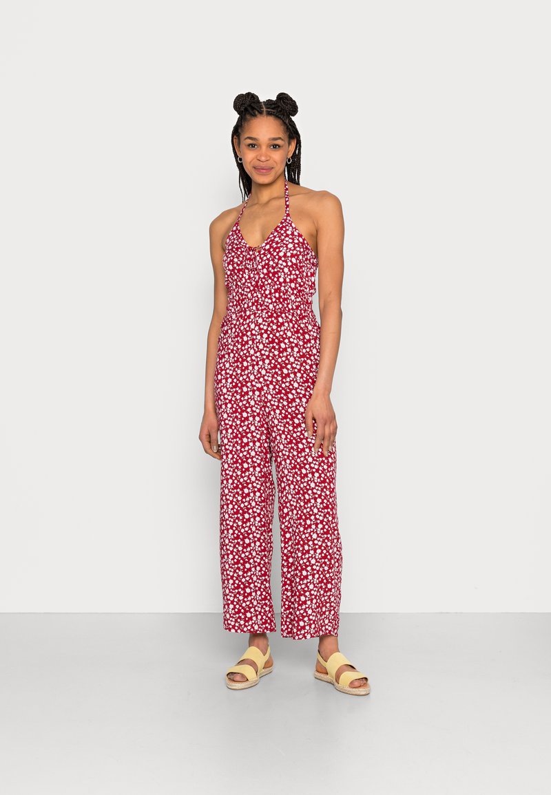 Hollister Co. BARE HALTER Tuta jumpsuit red floral/rosso Zalando.it