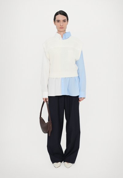 OFFICINE GENERALE NEW SOPHIE FRESCO - Kalhoty - dark navy