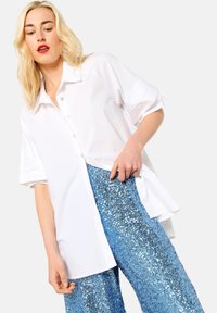 POPLIN WITH VOLUME SLEEVES - Camicia - optical white