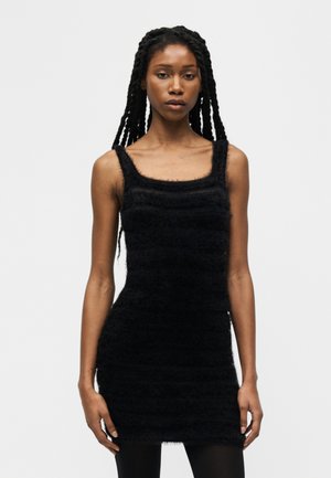 Svetríkové šaty - black