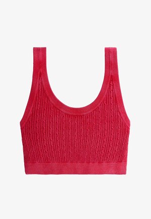 OYSHO, CROP, czerwony