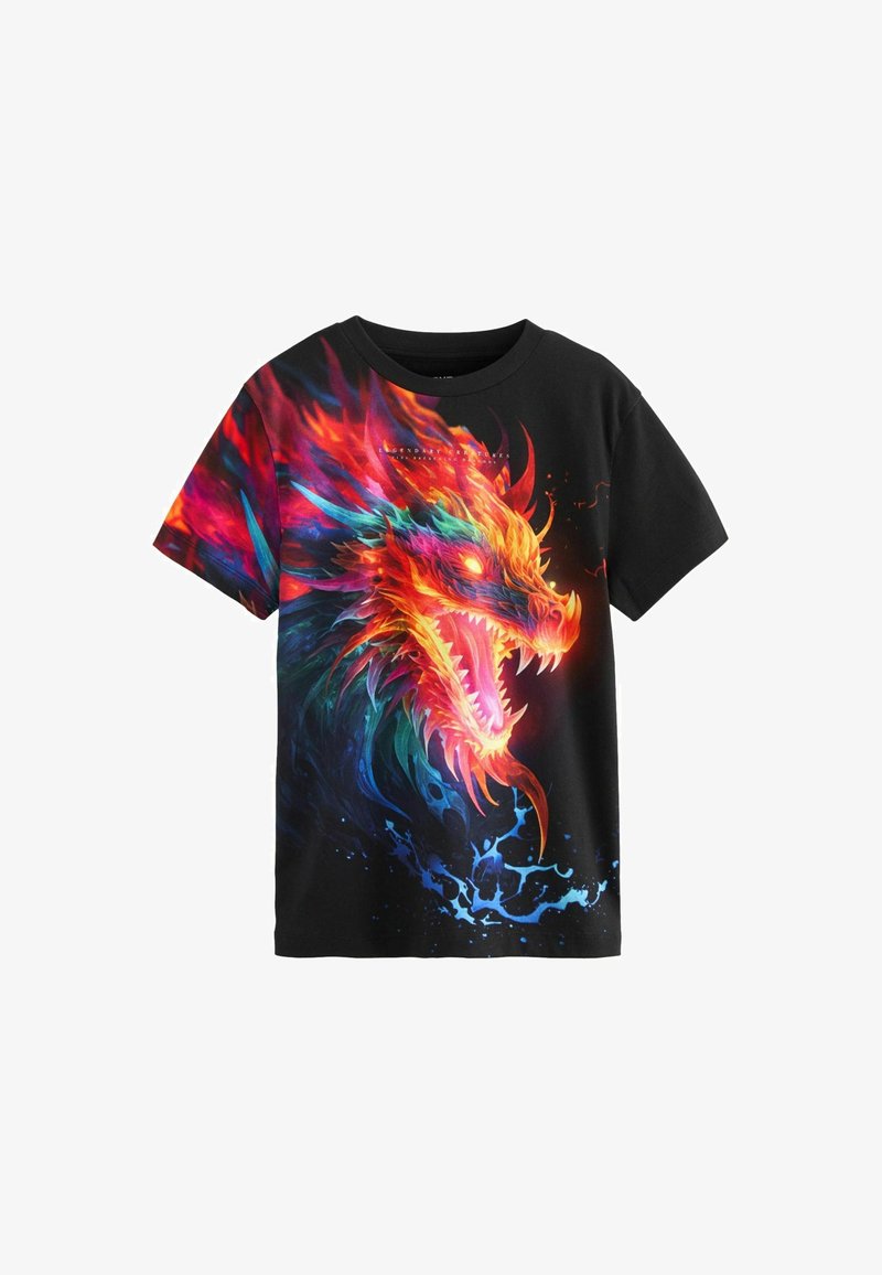 Next SHORT SLEEVE STANDARD - Trükipildiga T-särk - black dragon