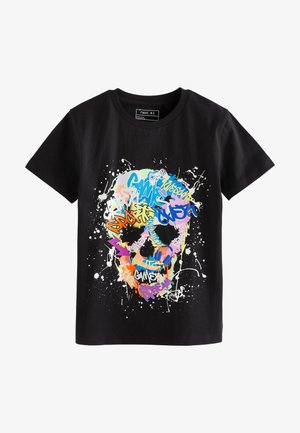 GRAPHIC - T-shirt con stampa - black graffiti skull