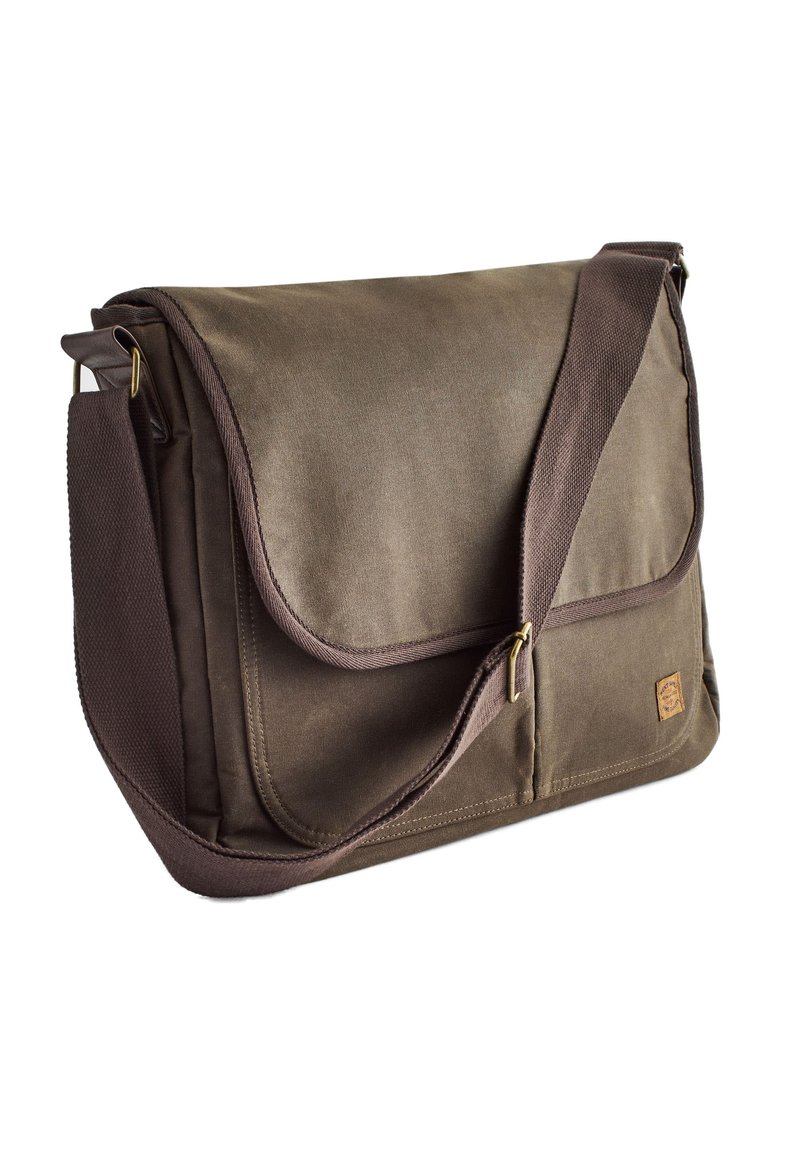 Next WAXED MESSENGER BAG Schoudertas khaki green/groen Zalando.nl
