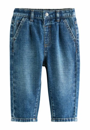 PLEAT FRONT  REGULAR FIT - Blugi conici - mid blue denim