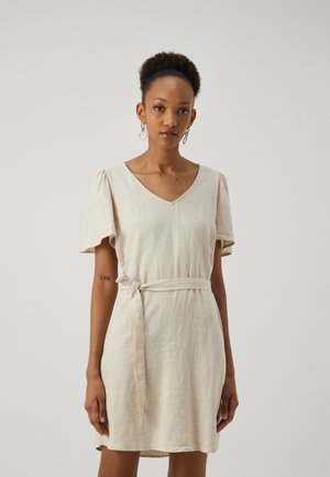 SAY BELL SLEEVE - Vestido informal - oatmeal melange