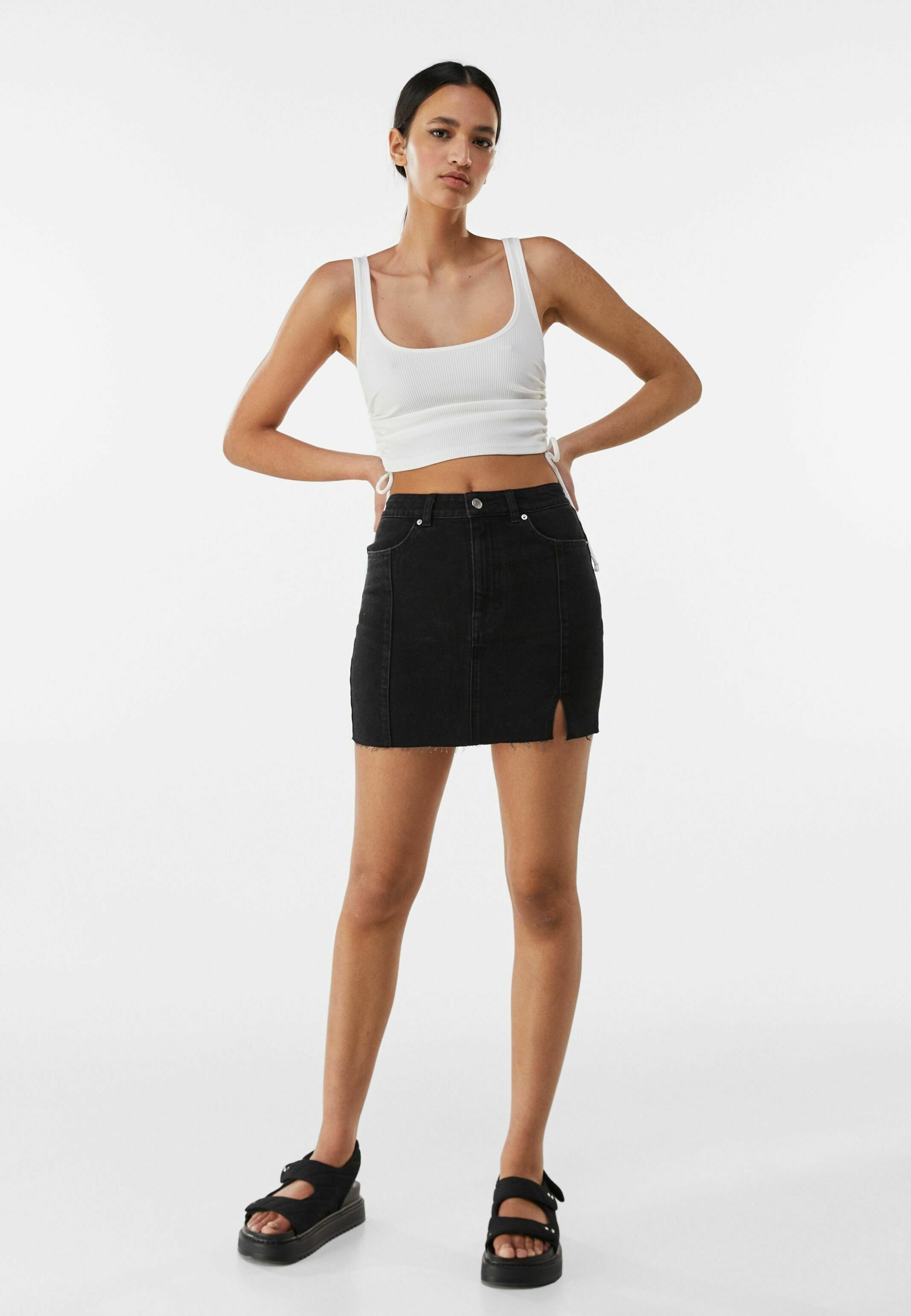 jupe en jeans bershka