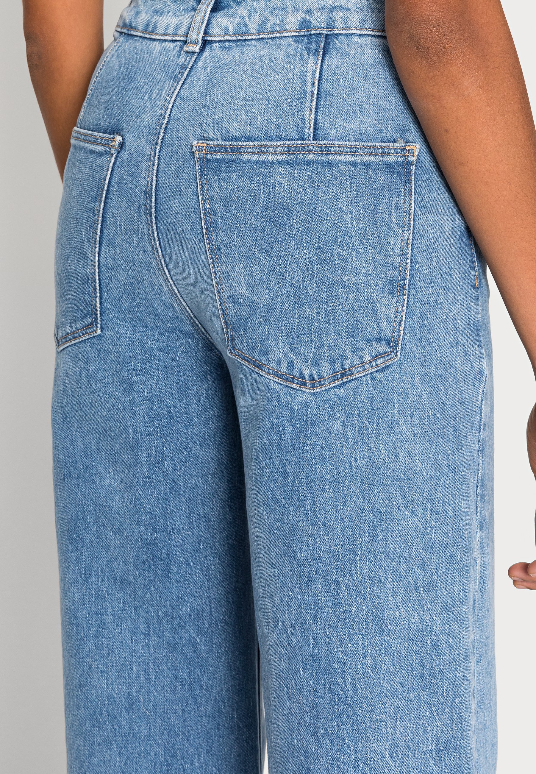 Springfield GYM CULOTTE - Flared Jeans - medium blue/blue denim - Zalando.ie