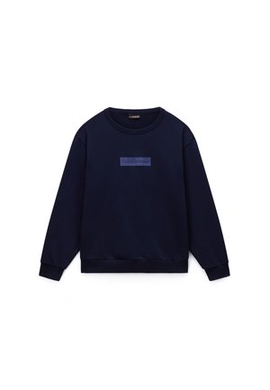 Napapijri NEW BOX LOGO - Felpa - blu marine