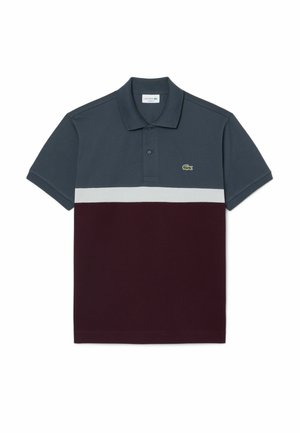 Lacoste, LACOSTE - - Polo - gris fonce   marron-wmk