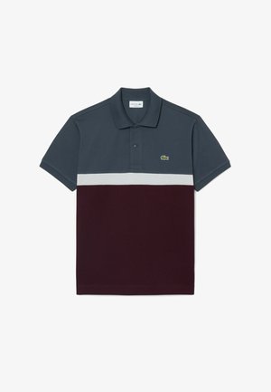 Lacoste, LACOSTE - - Polo - gris fonce marron-wmk