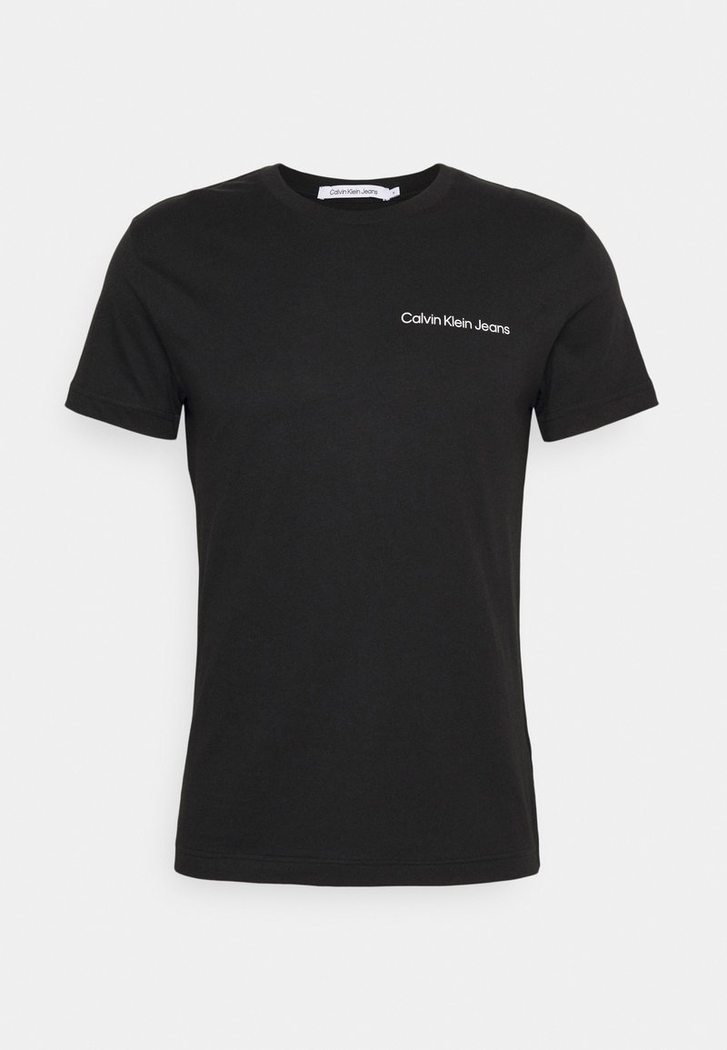 Calvin Klein Jeans CHEST INSTITUTIONAL SLIM TEE Tshirts print black/sort Zalando.dk