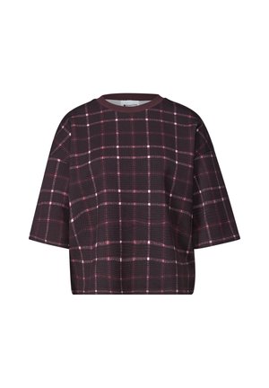 Street One, SHORT-SLEEVE PRINTED SWEATSHIRT - T-shirt print - rustic rouge