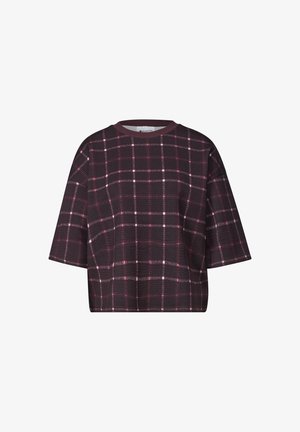 Street One, SHORT-SLEEVE PRINTED SWEATSHIRT - T-shirt con stampa - rustic rouge