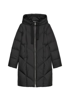 Marc O'Polo, LONG NEW QUILTINGS WITH HOOD - Manteau en duvet - black