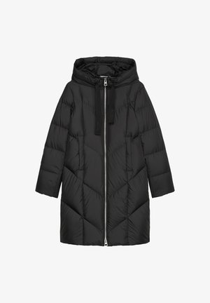 Marc O'Polo, LONG NEW QUILTINGS WITH HOOD - Manteau en duvet - black