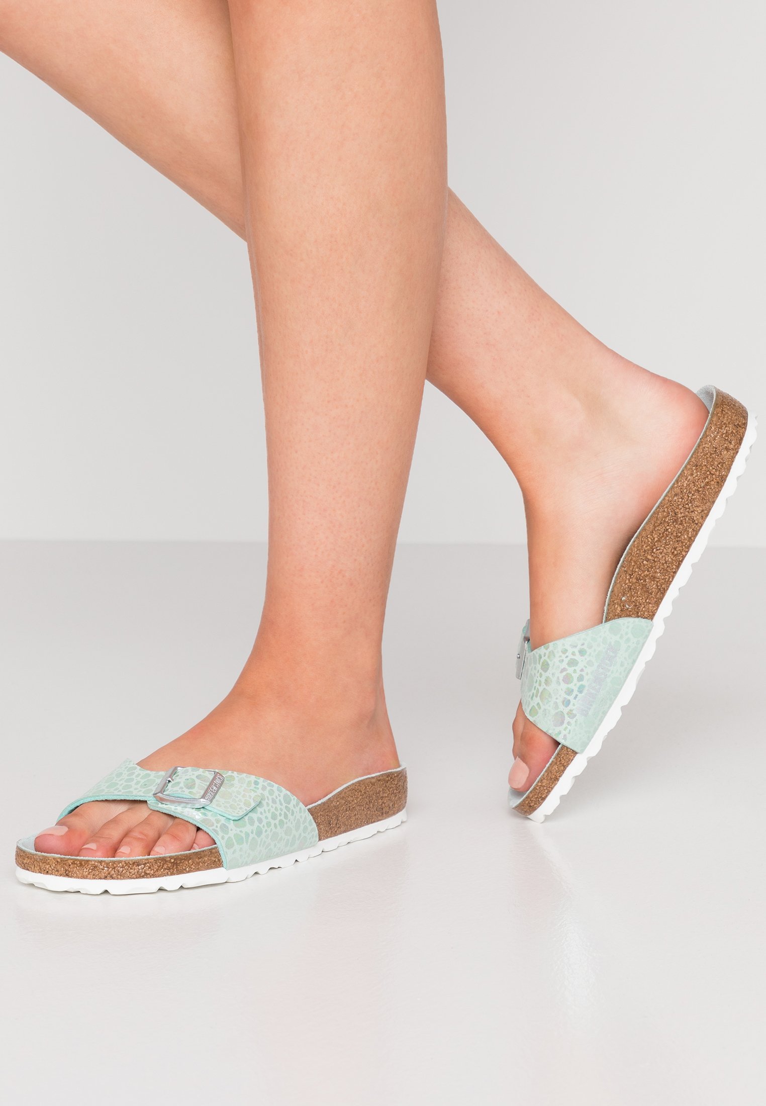 birkenstock madrid graceful faded aqua