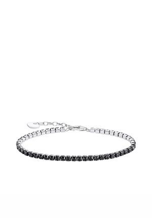 TENNIS MIT STEINEN - Armband - silver-coloured/schwarz