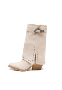 Elara Edge Buckled Motorcycle Boots - by The Nevermore