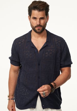 Strickjacke - navy