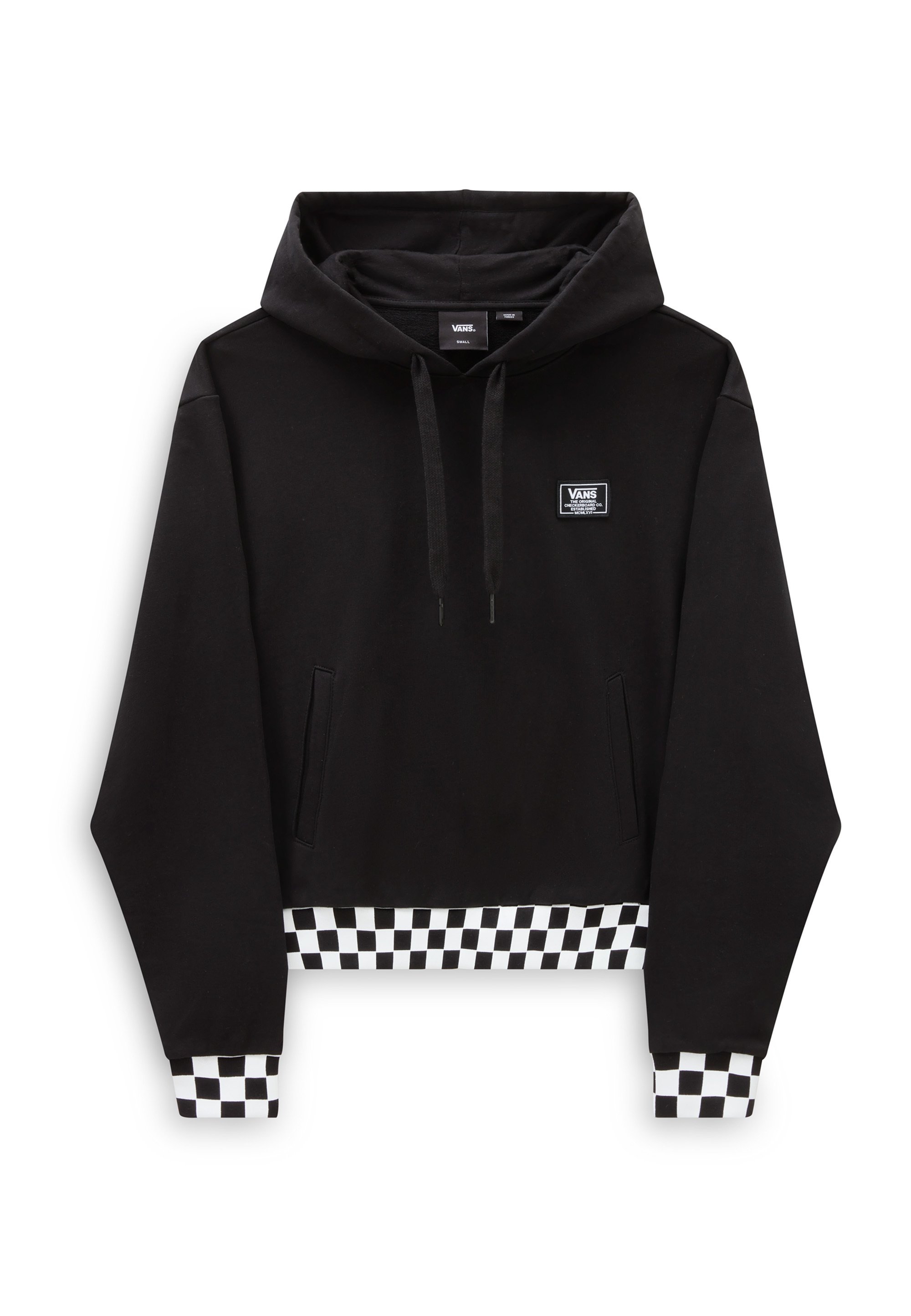 Vans BOOM BOOM CHECK Sweat à capuche black/noir