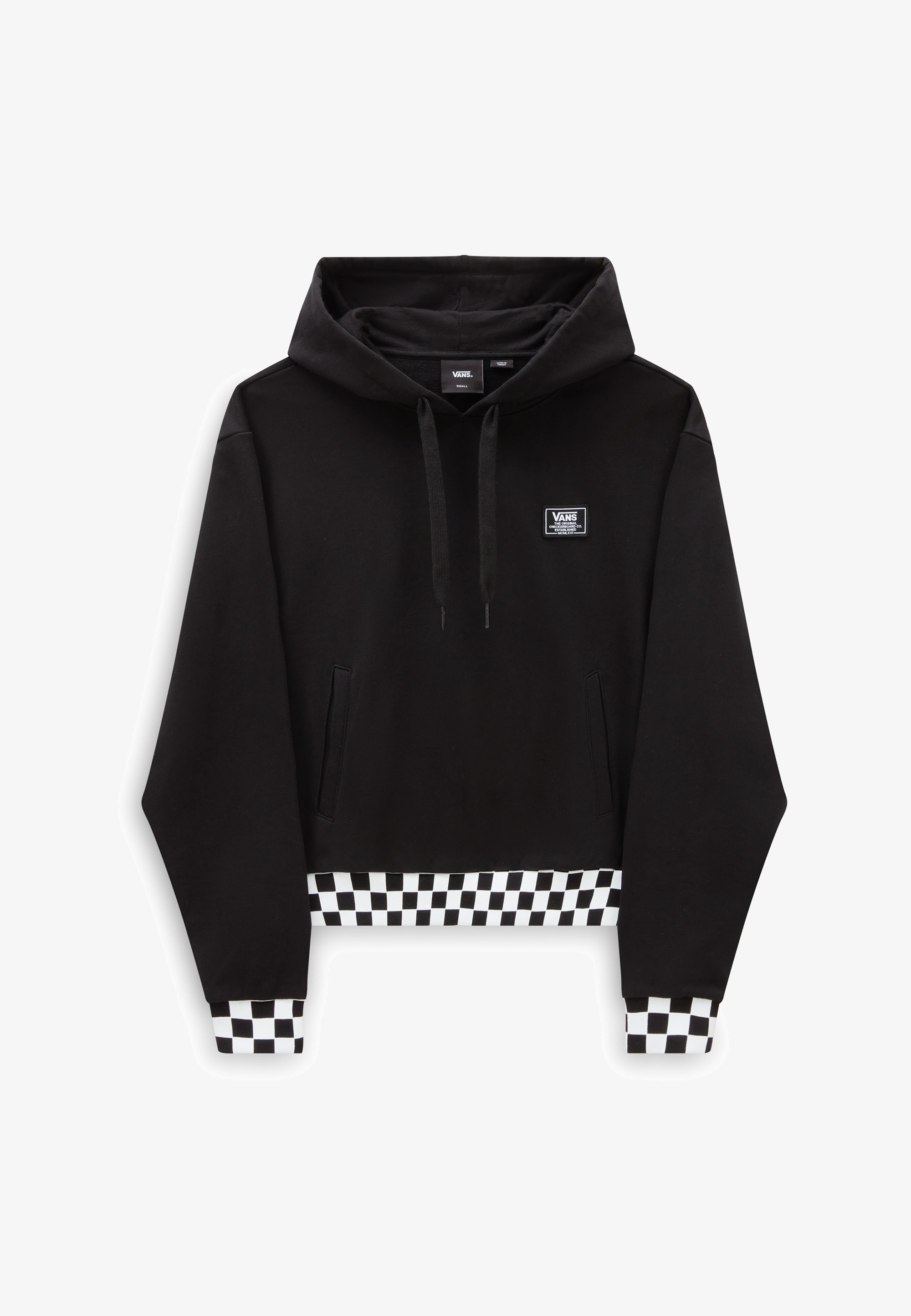 Vans Hoodie Checkerboard Vans BOOM BOOM CHECK Hoodie Black