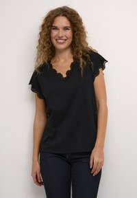 Culture - CUBIANA LACE - Basic T-shirt - black Thumbnail Image 1