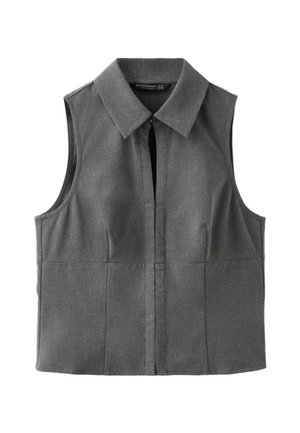 Stradivarius, SLEEVELESS PRESS STUD TOP - Blouse - grey