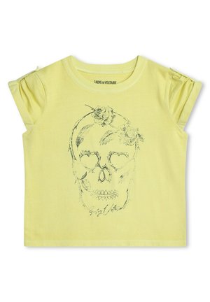 T-shirt print - jaune tendre