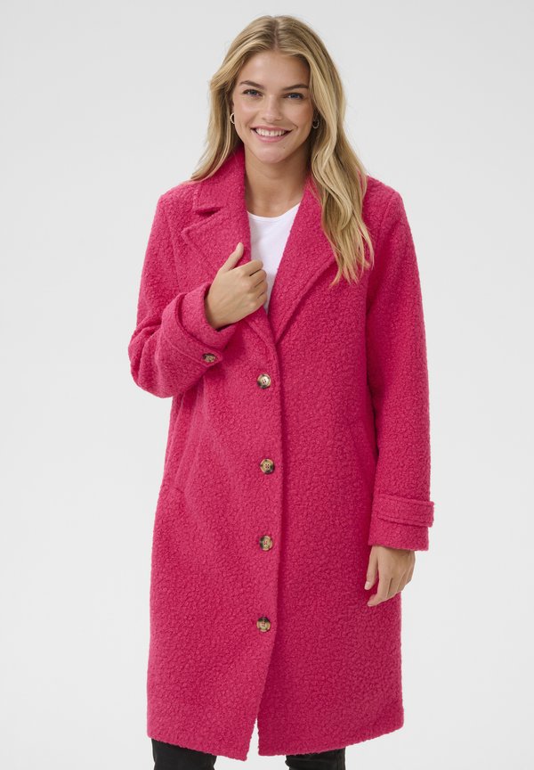 KAANNE - Klassischer Mantel - raspberry