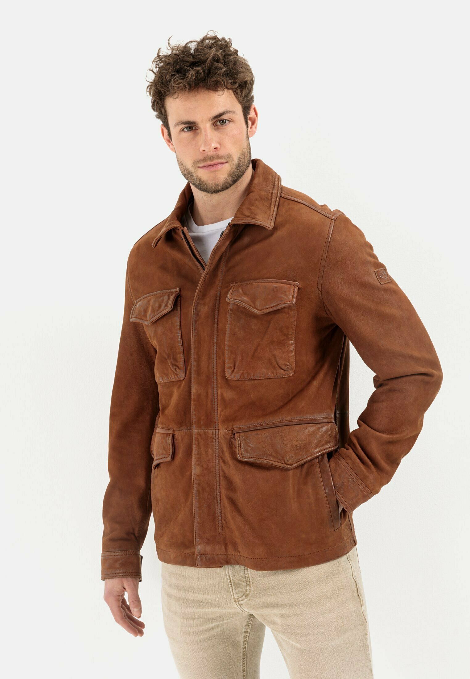 Cuir Vetement Camel Active Homme Blouson Camel Homme Birak Blouson