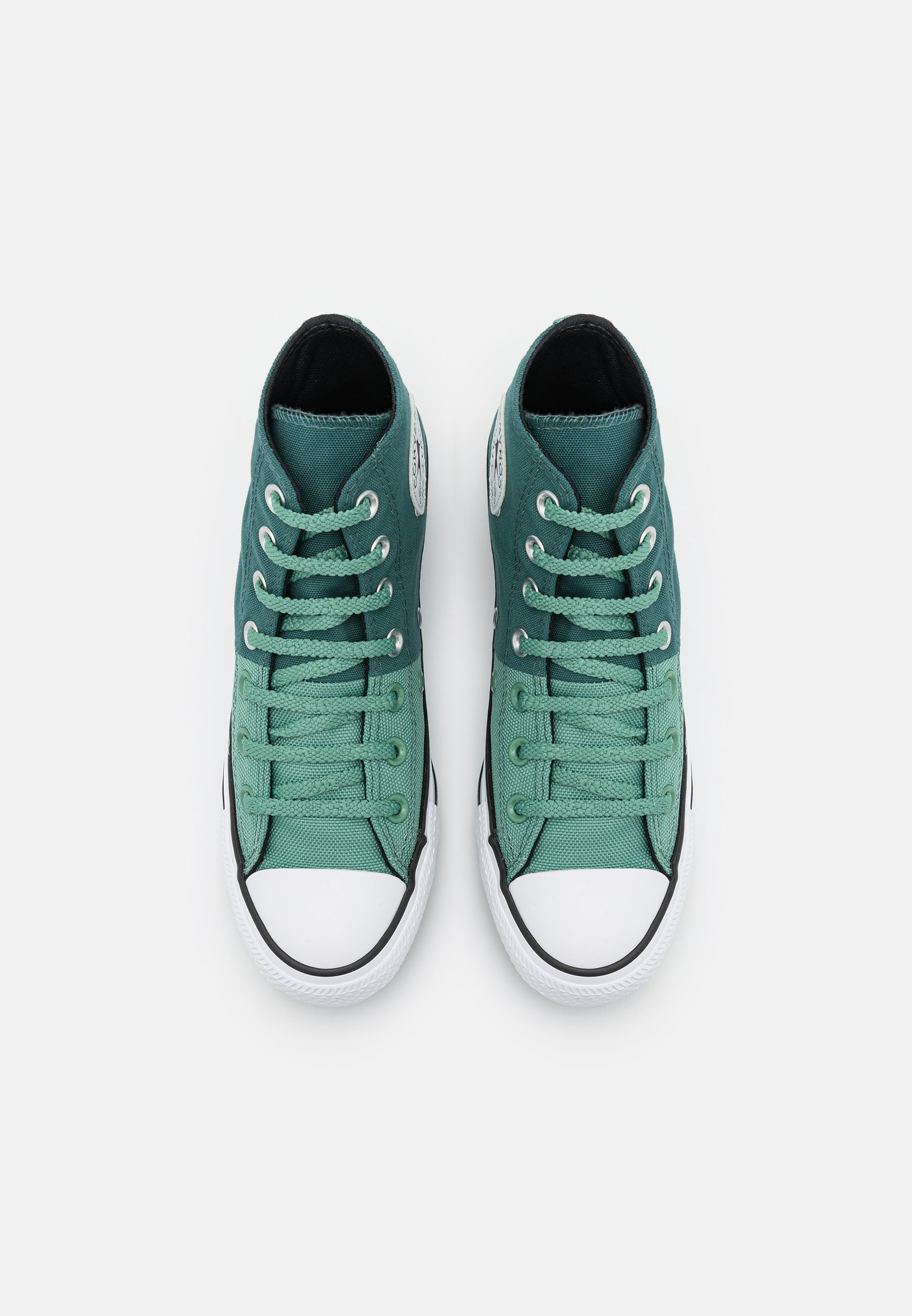 pine green high top converse