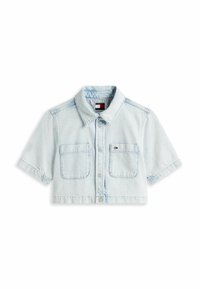 CROPPED SHORT SLEEVE LIGHTWEIGHT - Chemisier - denim ultra light