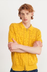 HUF MONOGRAM ZIP UNISEX - Vesta na kopčanje - dijon